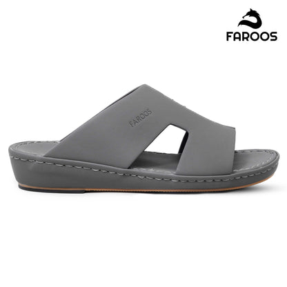 Faroos[F354]1291 Gray Gents Arabic Sandal