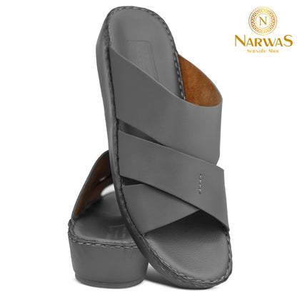 Narwas 453[NG122] Gray Gents Arabic Sandal