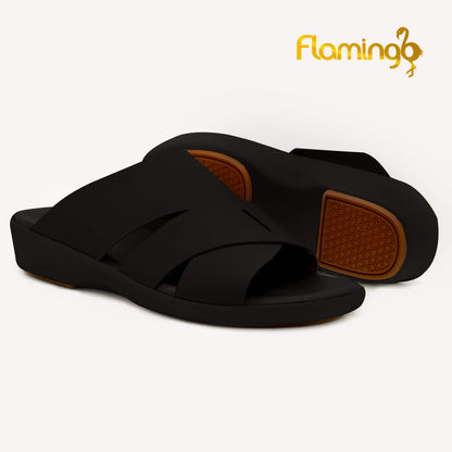 Flamingo[FG97]817 Full Black Gents Arabic Sandal