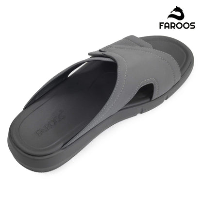 Faroos[F462]M012 Gray Gents Arabic Sandal