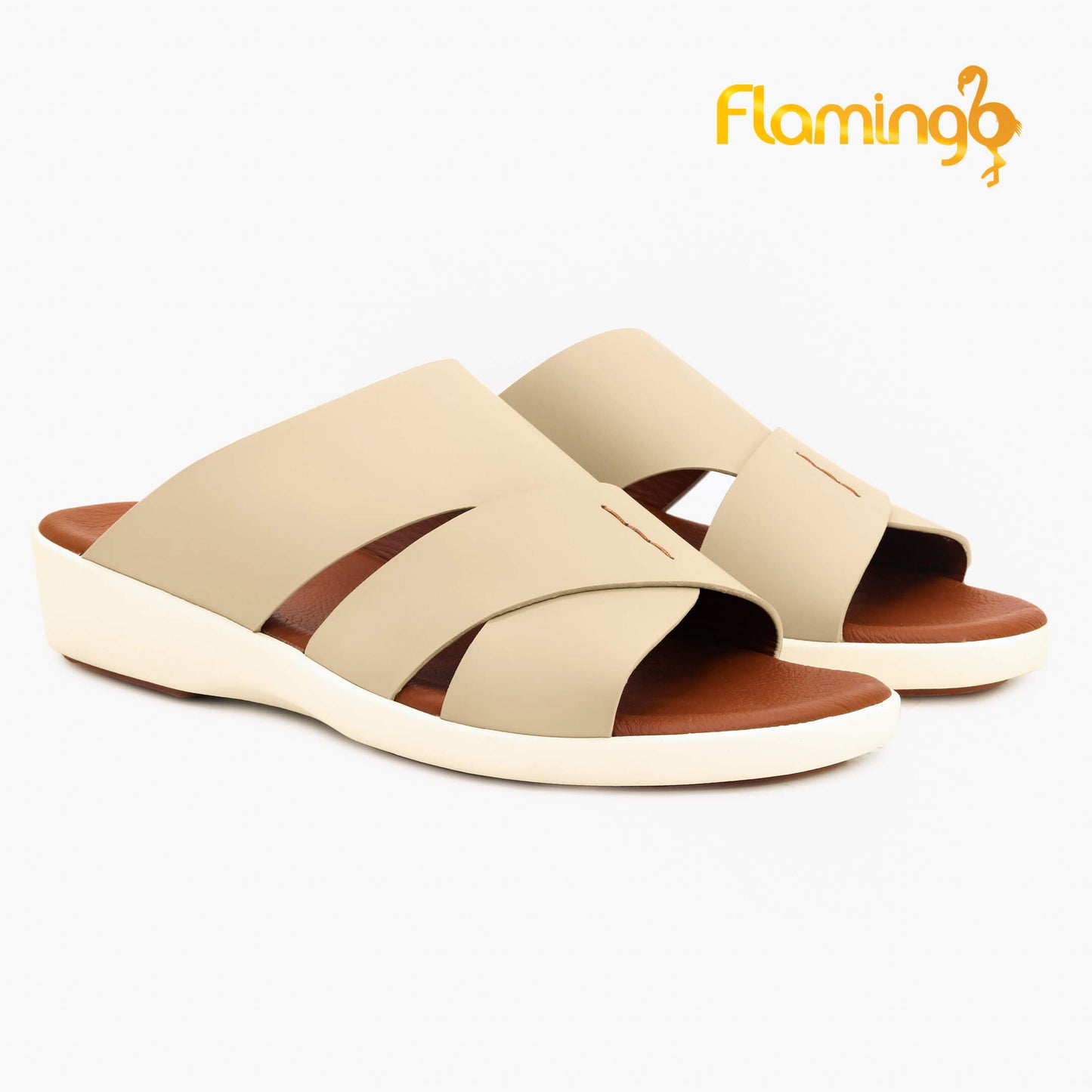 Flamingo[FG98]817 Beige Gents Arabic Sandal