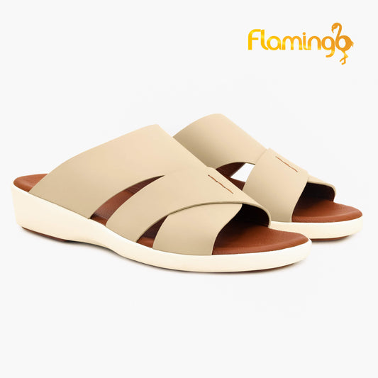 Flamingo[FG98]817 Beige Gents Arabic Sandal