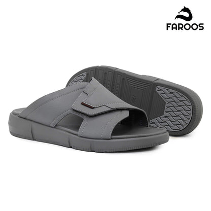 Faroos[F462]M012 Gray Gents Arabic Sandal