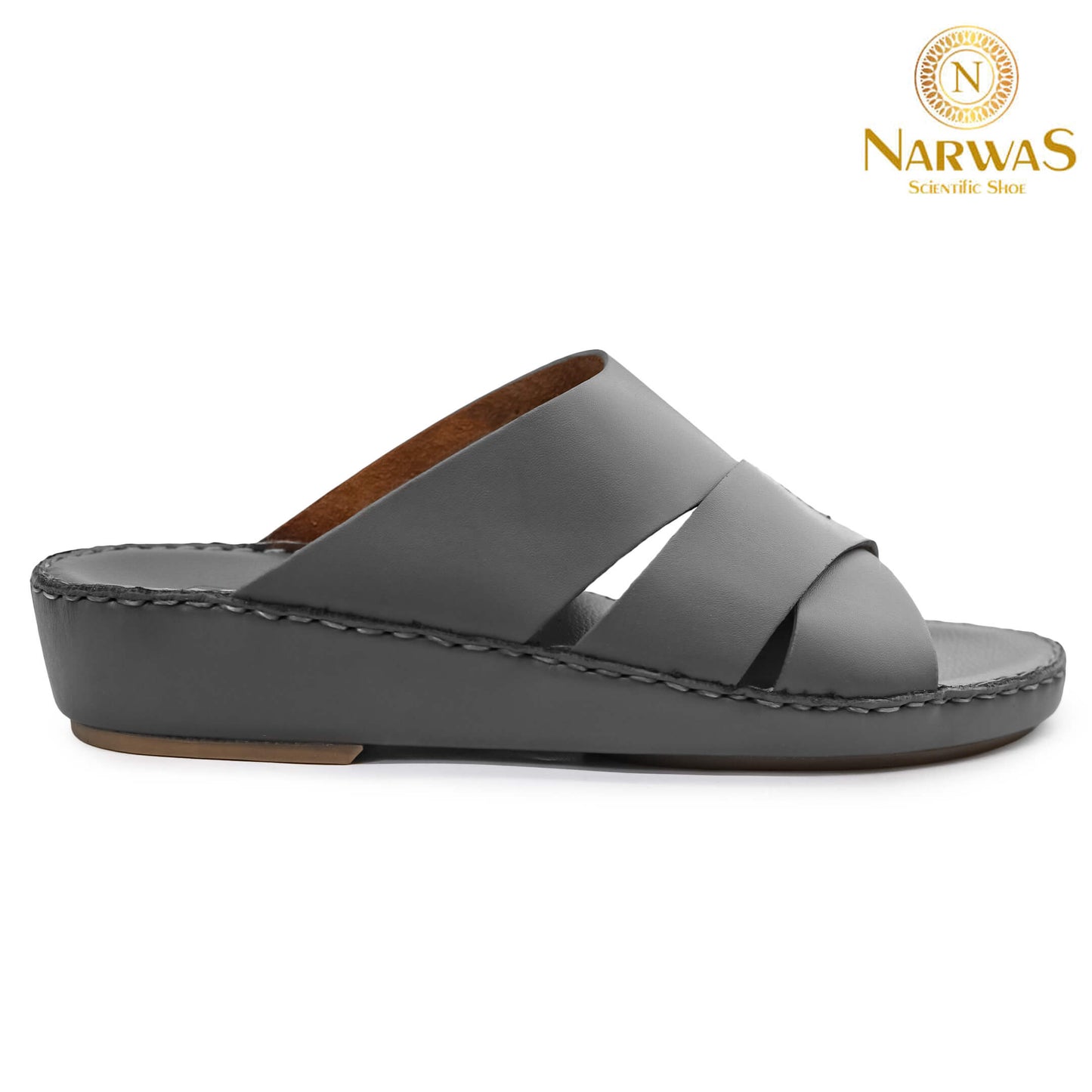 Narwas 453[NG122] Gray Gents Arabic Sandal