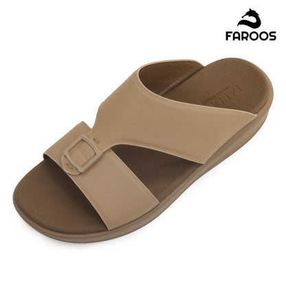 Faroos[F483]M102 Stone Gents Arabic Sandal