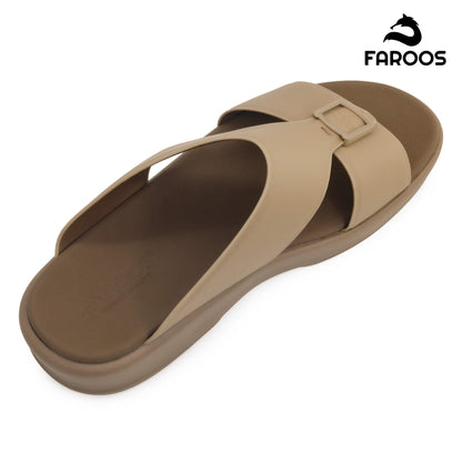 Faroos[F483]M102 Stone Gents Arabic Sandal