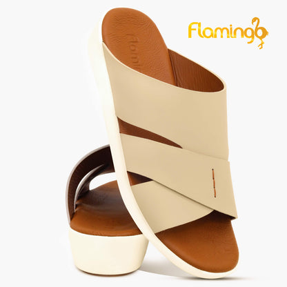 Flamingo[FG98]817 Beige Gents Arabic Sandal