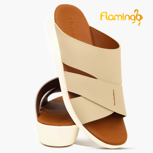 Flamingo[FG98]817 Beige Gents Arabic Sandal