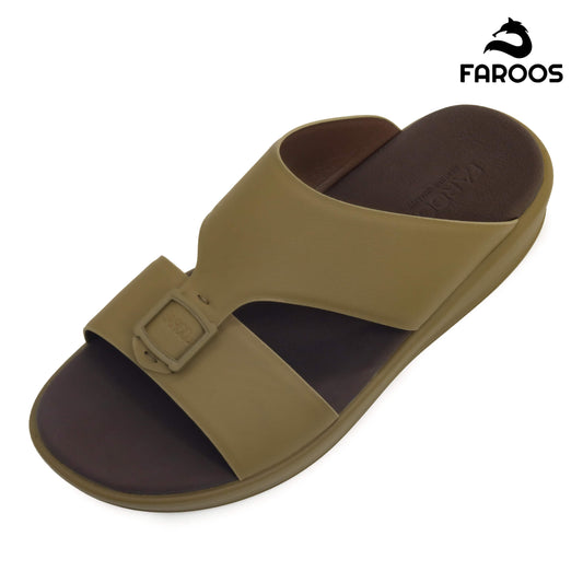 Faroos[F484]M102 Truffle Gents Arabic Sandal