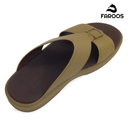 Faroos[F484]M102 Truffle Gents Arabic Sandal