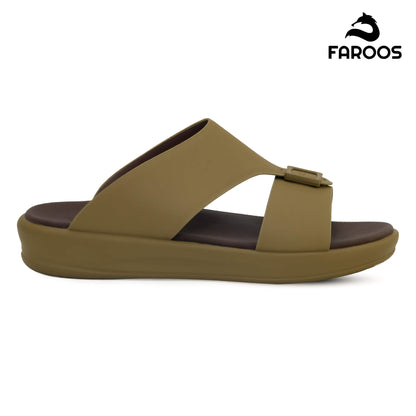 Faroos[F484]M102 Truffle Gents Arabic Sandal