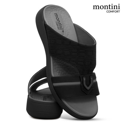 Montini M014(C90) Black Gray Gents Arabic Sandal