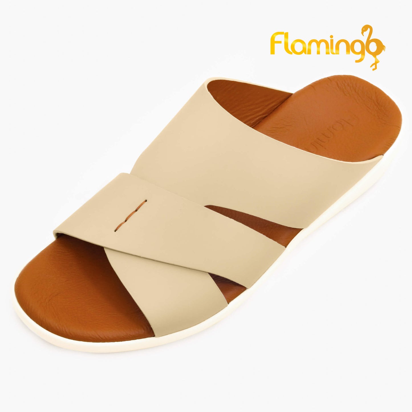 Flamingo[FG98]817 Beige Gents Arabic Sandal