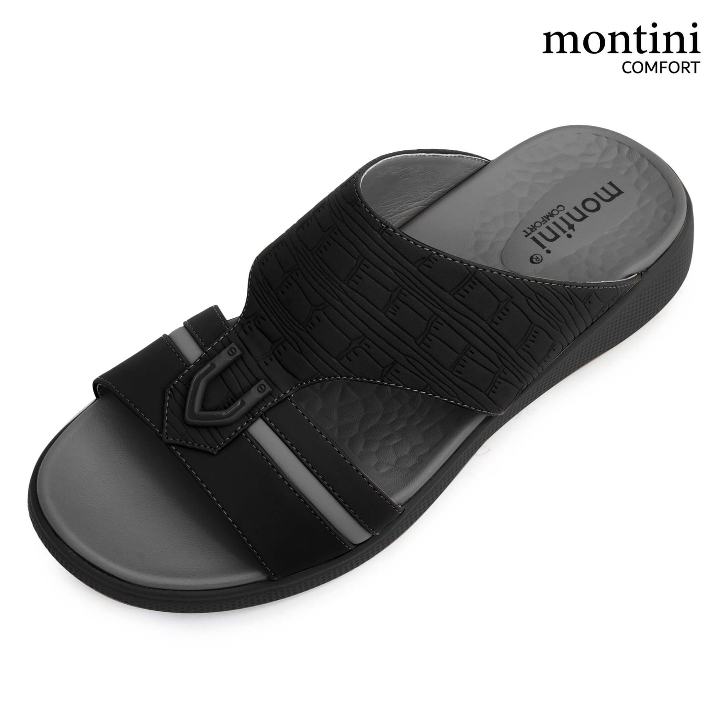 Montini M014(C90) Black Gray Gents Arabic Sandal