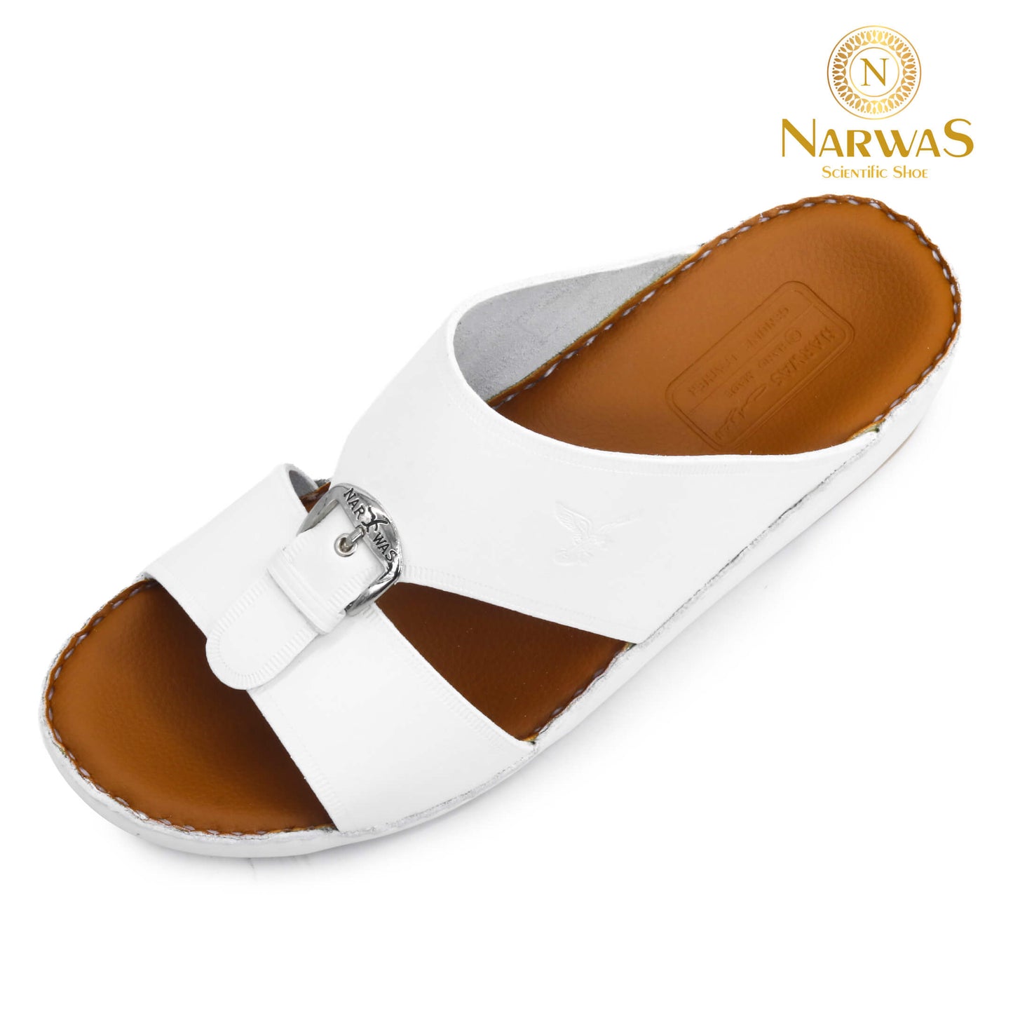 Narwas (A) 2000 White Tan Gents Sandal