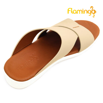 Flamingo[FG98]817 Beige Gents Arabic Sandal
