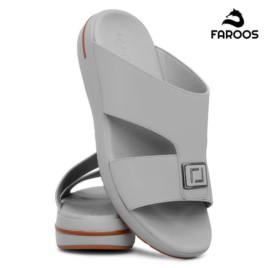 Faroos[F432]M201 Gray Gents Arabic Sandal