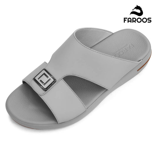 Faroos[F432]M201 Gray Gents Arabic Sandal