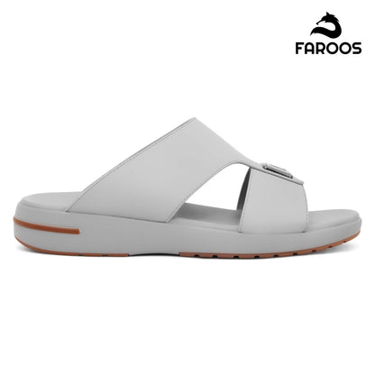Faroos[F432]M201 Gray Gents Arabic Sandal