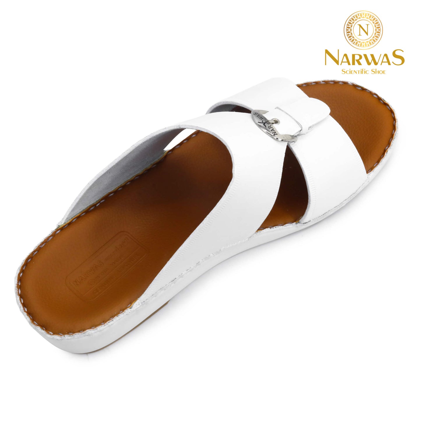 Narwas (A) 2000 White Tan Gents Sandal