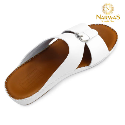Narwas (A) 2000 White Tan Gents Sandal