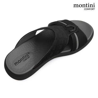 Montini M014(C90) Black Gray Gents Arabic Sandal