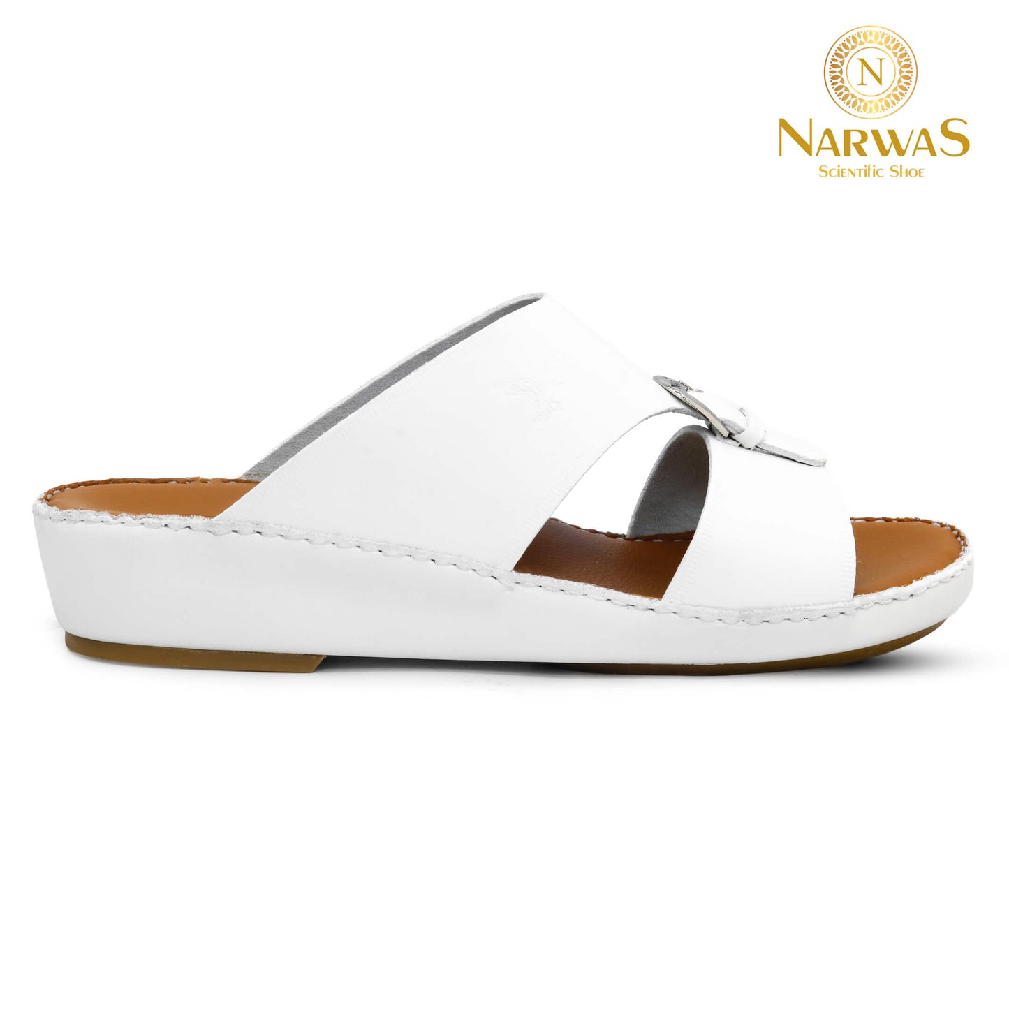 Narwas (A) 2000 White Tan Gents Sandal