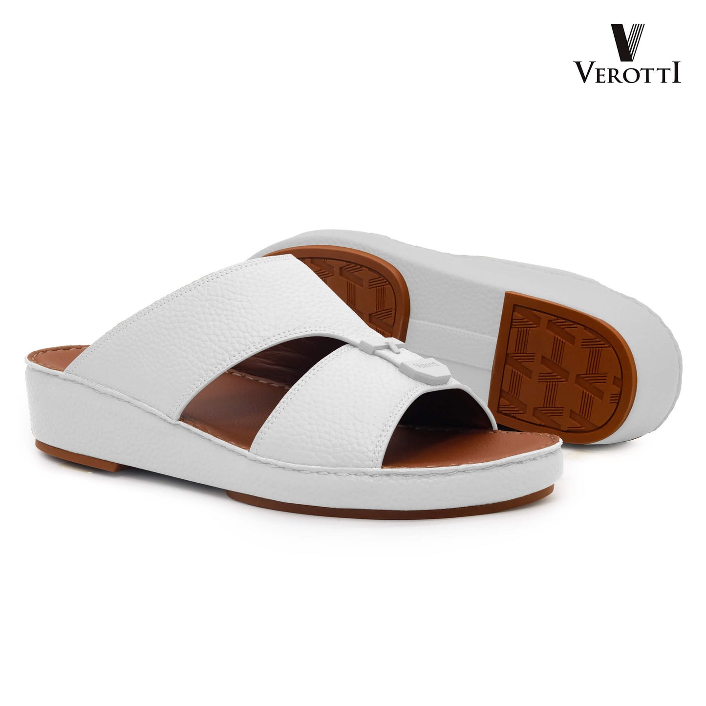 Verotti[X476]VTS-91 White Gents Arabic Sandal