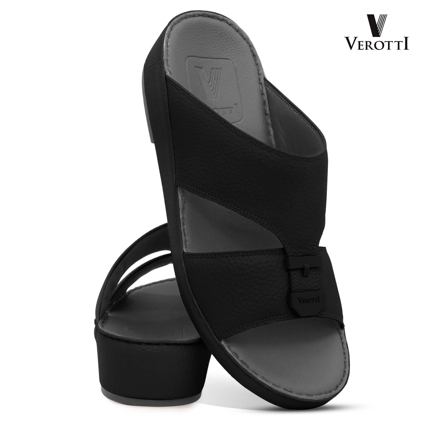 Verotti[X477]VTS-91 Black Grey Gents Arabic Sandal