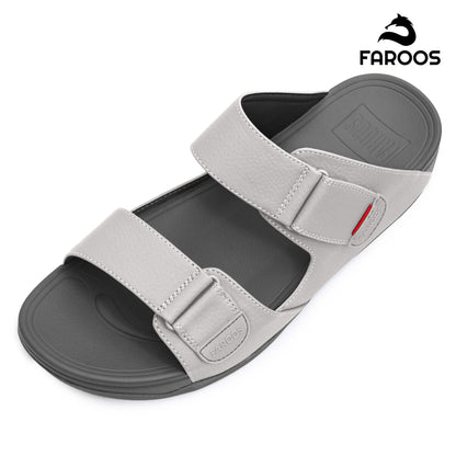 Faroos[F442]M124 Grey Gents Arabic Sandal