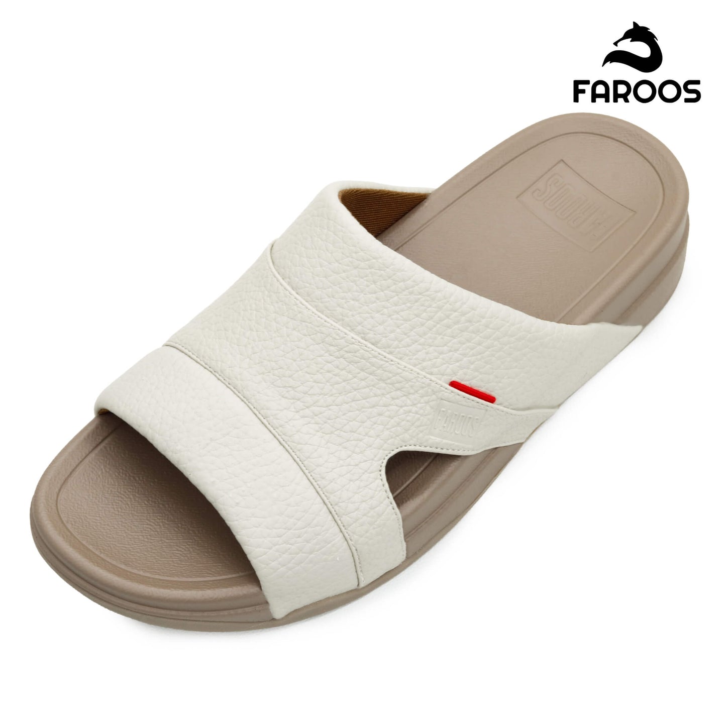 Faroos[F524]M002 Light Gray Gents Arabic Sandal