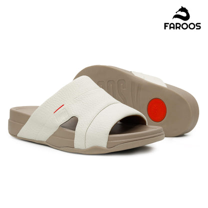 Faroos[F524]M002 Light Gray Gents Arabic Sandal