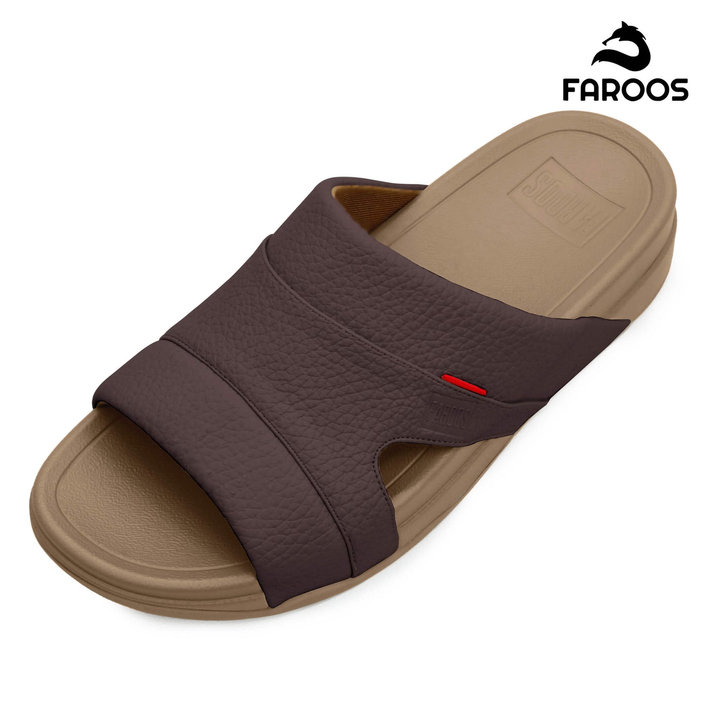 Added To Bag Faroos[F525]M002 Brown Gents Arabic Sandal