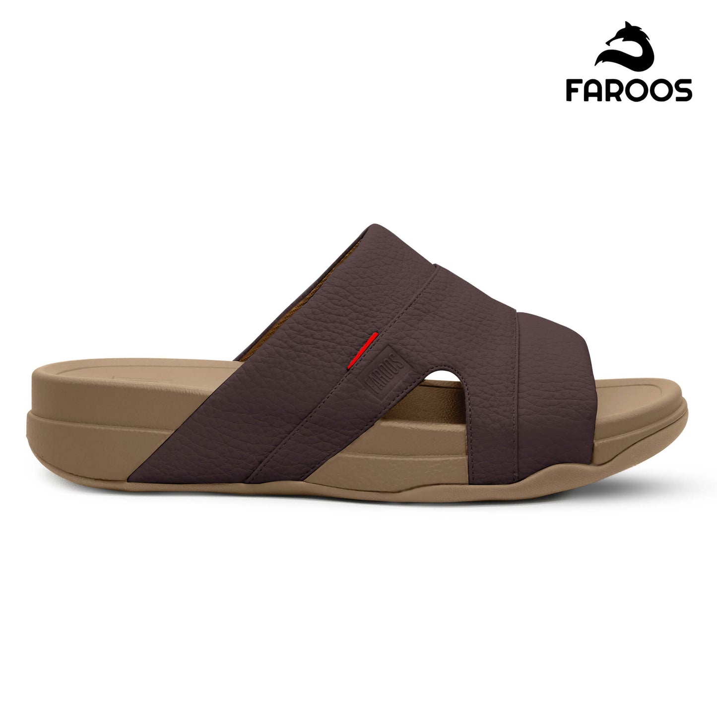 Added To Bag Faroos[F525]M002 Brown Gents Arabic Sandal