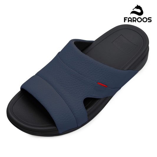 Faroos[F526]M002 Navy Gents Arabic Sandal