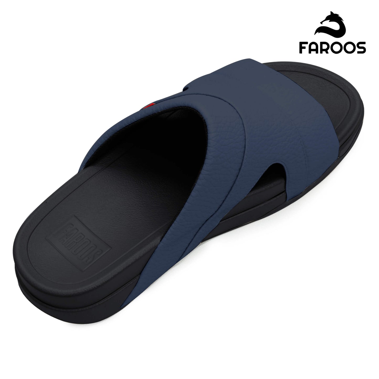Faroos[F526]M002 Navy Gents Arabic Sandal