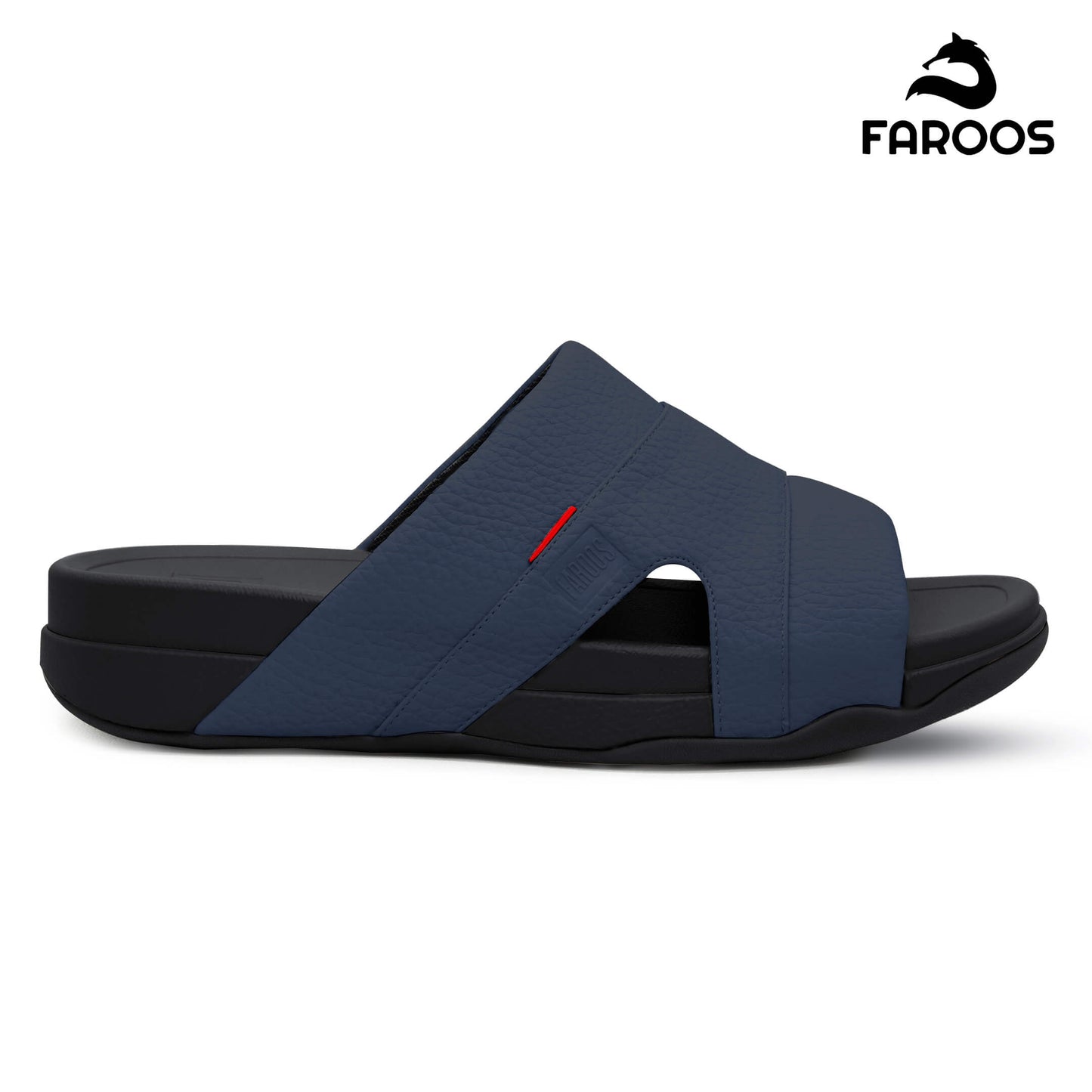 Faroos[F526]M002 Navy Gents Arabic Sandal