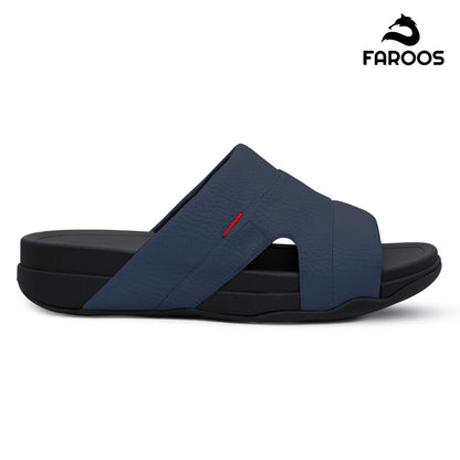 Faroos[F526]M002 Navy Gents Arabic Sandal