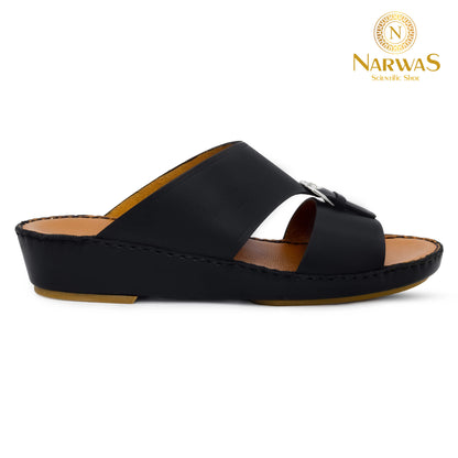 Narwas [C] 2000 Black Tan Gents Sandal