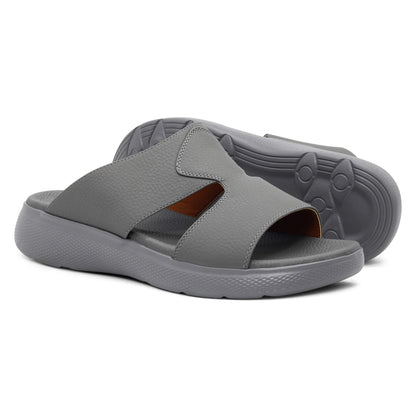 Faroos[F418]M072 Gray Gents Arabic Sandal