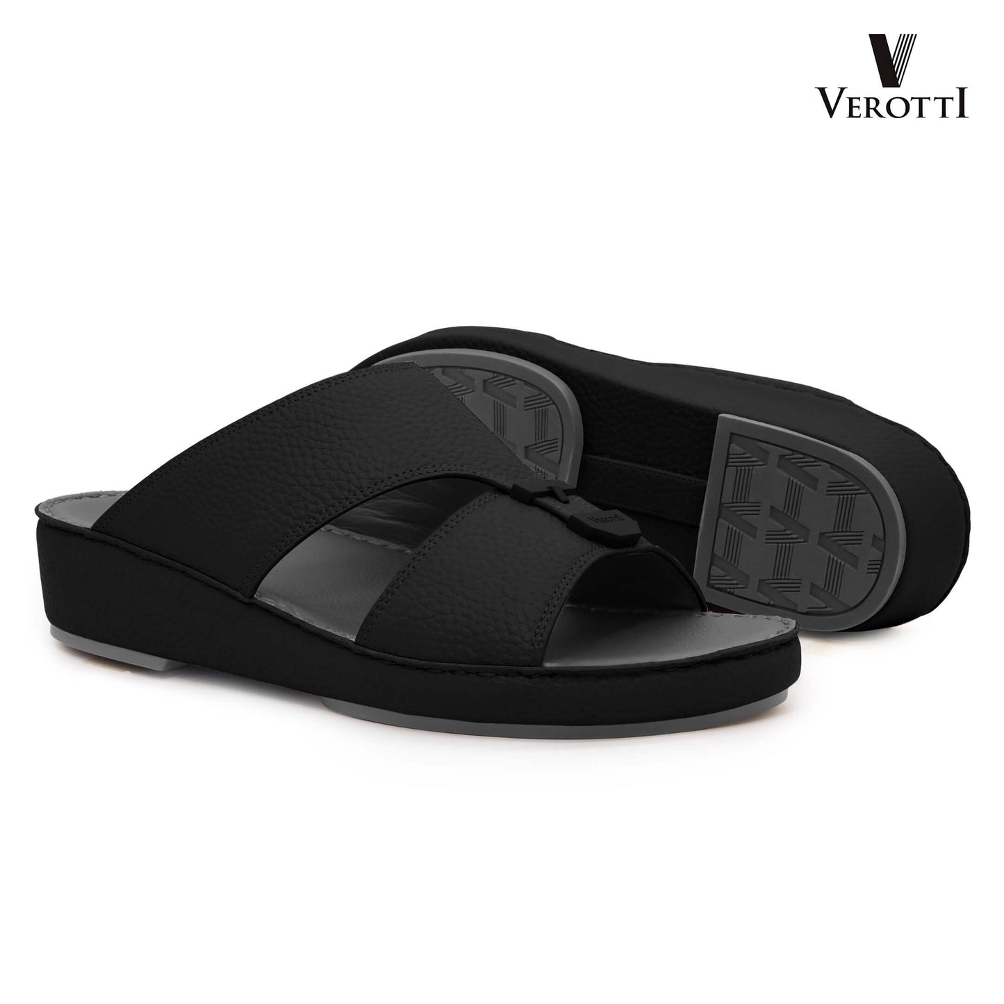 Verotti[X477]VTS-91 Black Grey Gents Arabic Sandal