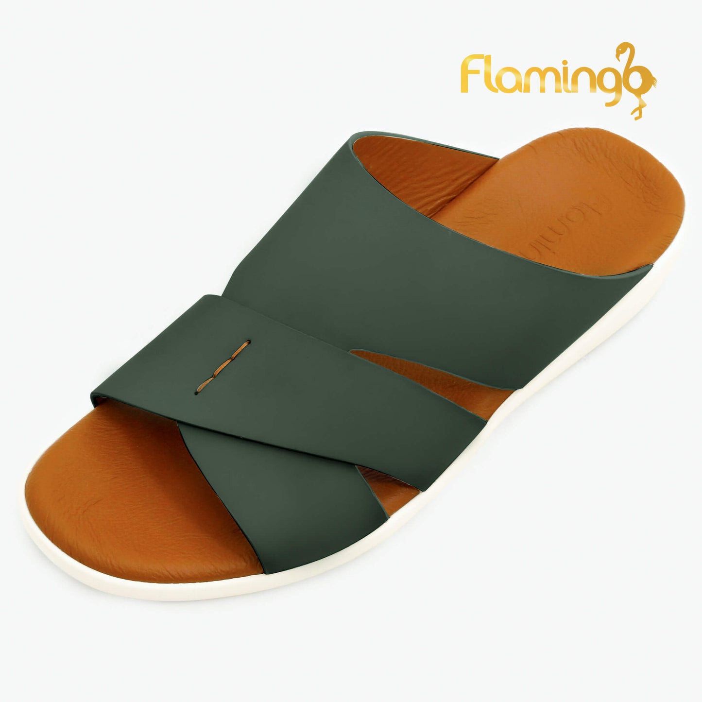 Flamingo[FG101]817 Olive Gents Arabic Sandal
