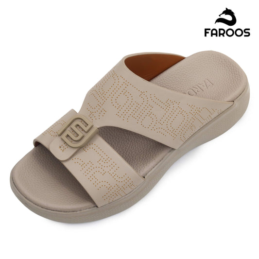 Faroos[F504]M022 Stone Gents Arabic Sandal
