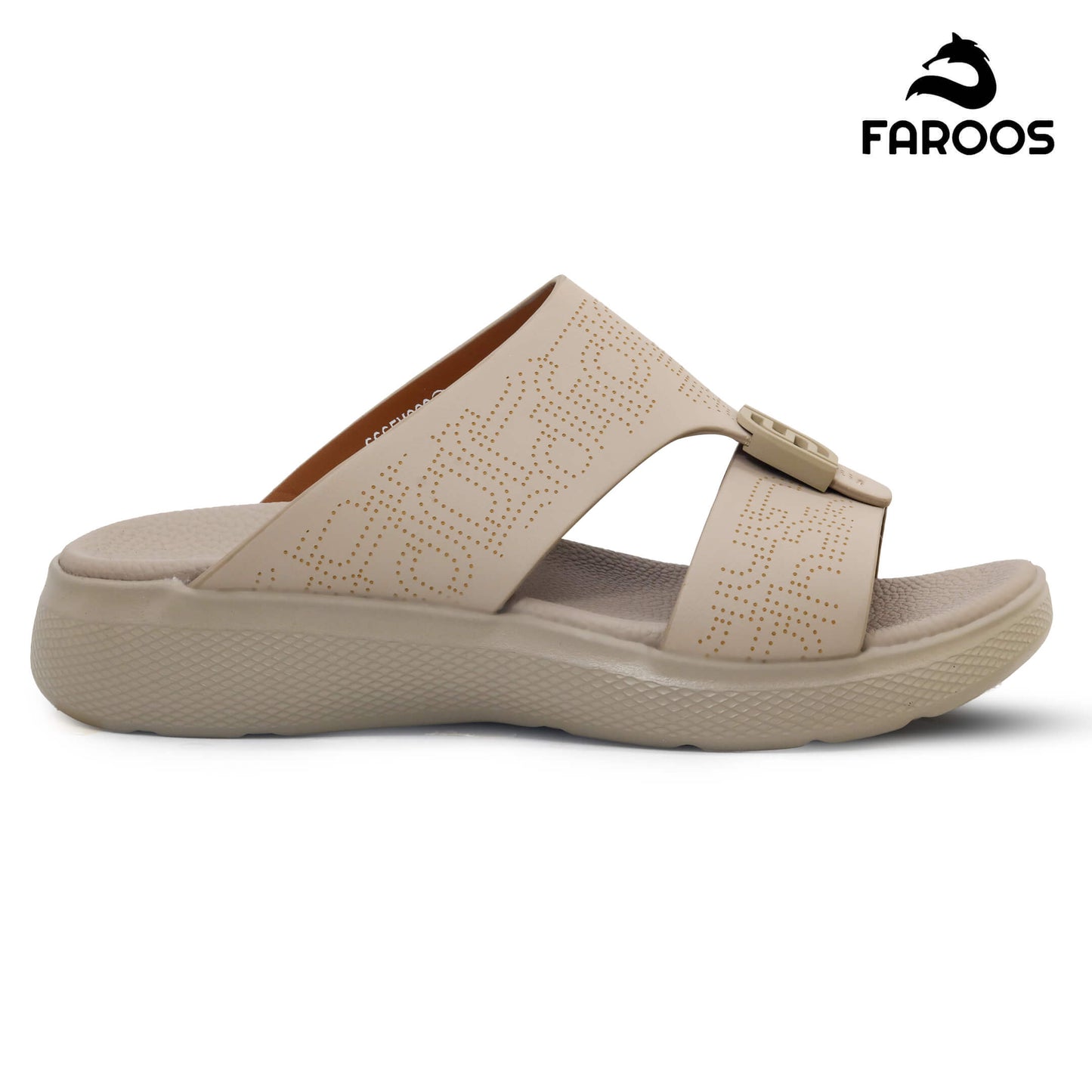 Faroos[F504]M022 Stone Gents Arabic Sandal