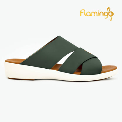 Flamingo[FG101]817 Olive Gents Arabic Sandal