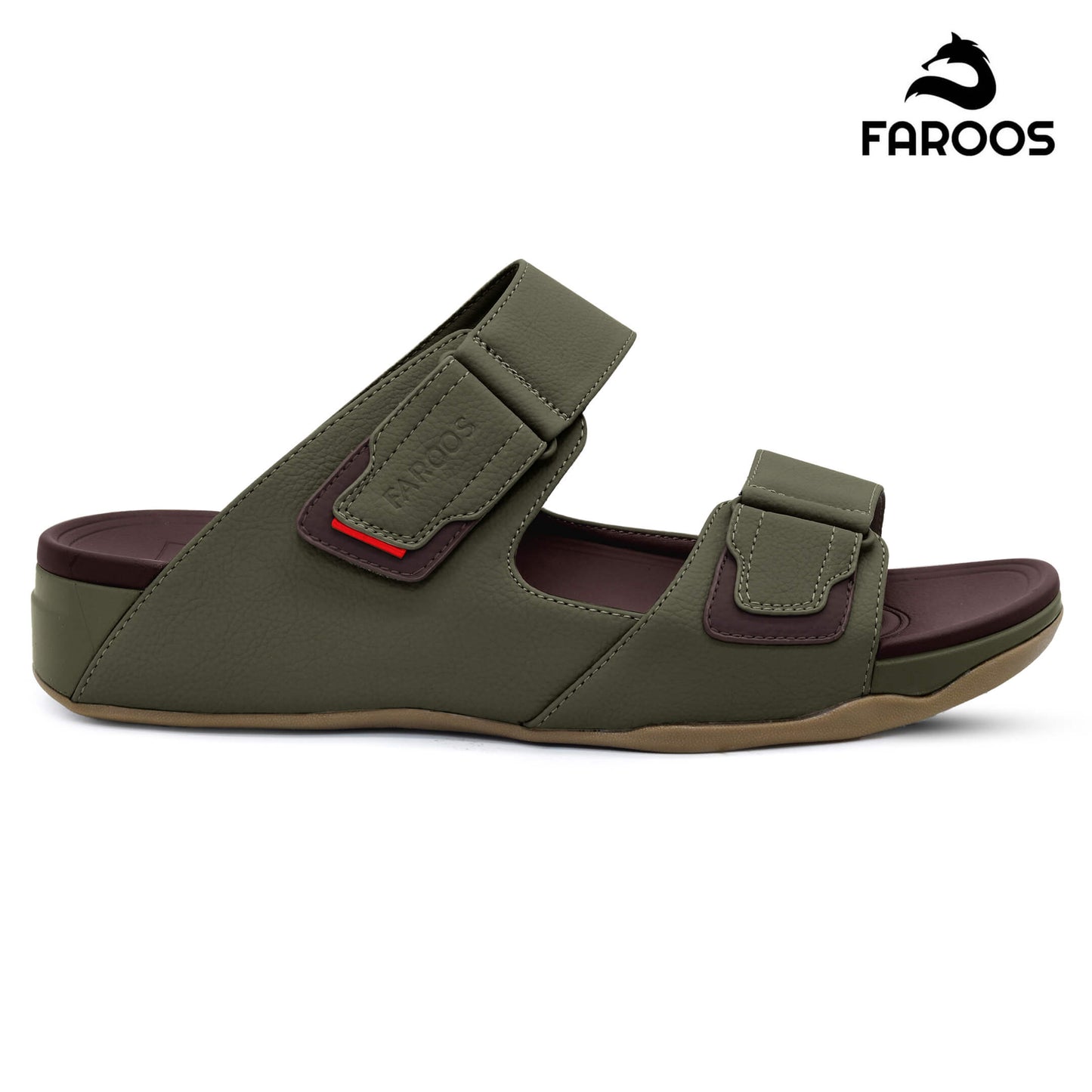 Faroos[F342]M116 Truffle Gents Arabic Sandal