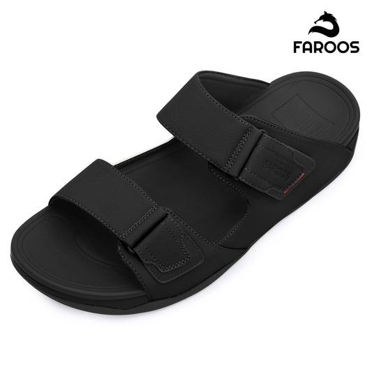 Faroos[F339]M116 Black Gents Arabic Sandal