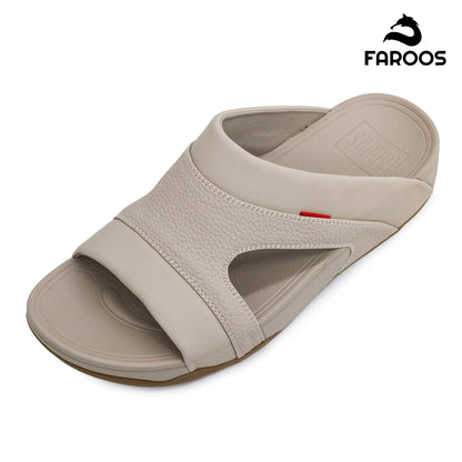Faroos[F446]M148 Beige Gents Arabic Sandal