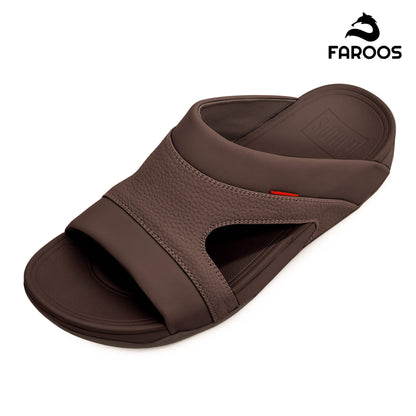 Faroos[F448]M148 Brown Gents Arabic Sandal