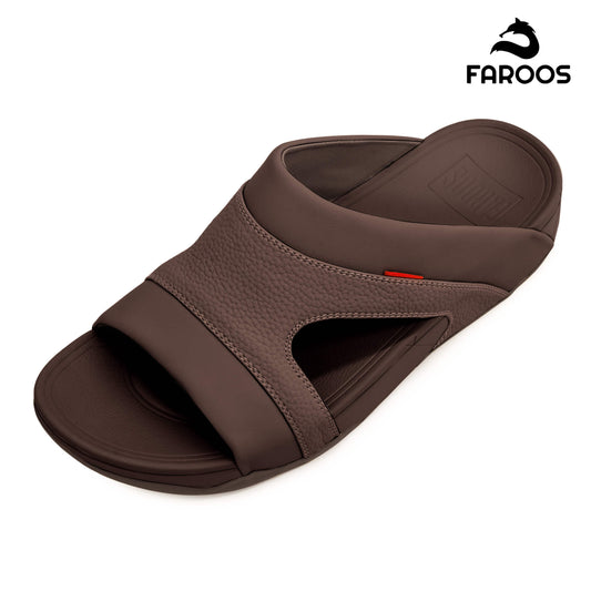 Faroos[F448]M148 Brown Gents Arabic Sandal